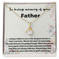 Personalized Loss of Dad Necklace - Memorial Sympathy Gift for Daughter or Son