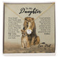 Daughter Gifts From Dad, Father Daughter Necklace, To My Daughter Lion Dad B09XBCQ73V B09XBBW7D5