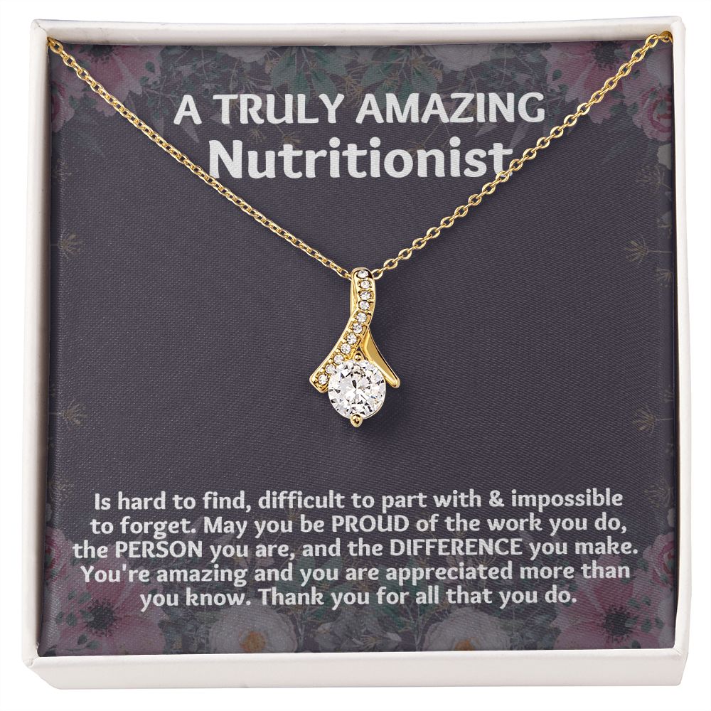 The Meaningful Christmas Gift for Your Dietician: Unique Necklace for Appreciation"