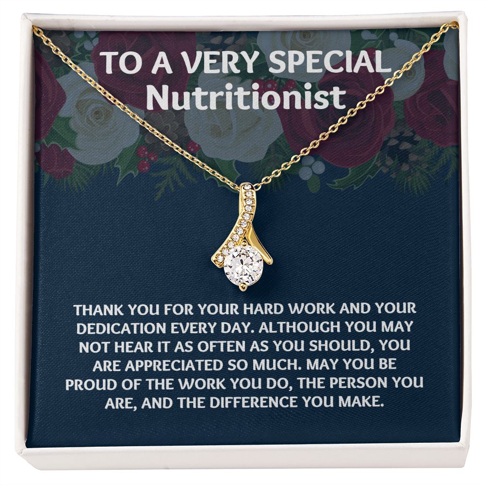 A Meaningful Gift for Your Dietician: Unique Necklace for Gratitude"