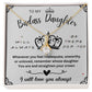 To My Badass Daughter Necklace - Heartfelt Gift for Brave Girls, Badass Daughter Gift, Badass Daughter Jewelry, Badass Daughter Necklace, Daughter Gift From Mom or Dad SNJW23-230215