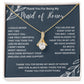 Engraved Maid of Honor Necklace - A Meaningful Gift for Your Best Friend - A Stunning Necklace for Your Maid of Honor