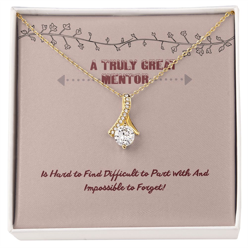 Retirement Gift - A truly great mentor Necklace B09NNHLNVQ