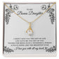 To My Bonus Daughter, Bonus Daughter Gift, Alluring Beauty Necklace, 14k White Gold Gift JWSN110762