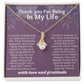 "Celebrate Her Contributions with Our Elegant Appreciation Gifts Necklace"