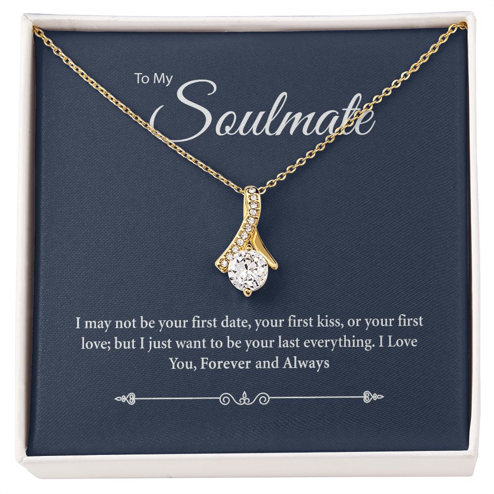 To My Soulmate Necklace, Soulmate Gift, Soulmate Jewelry, Jewelry Gift For Her, Gift For Soulmate, Love Necklace Gifts For Her, Anniversary SNJW110909