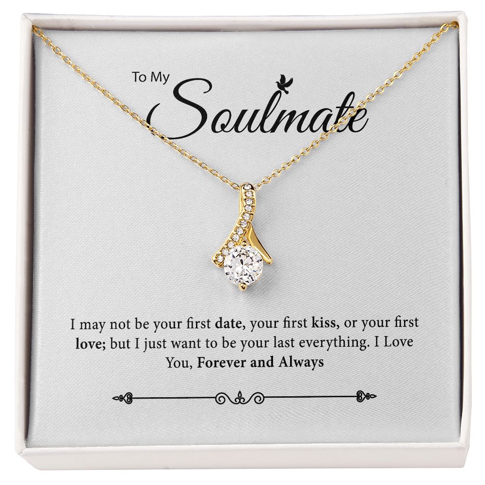 To My Soulmate Necklace, Jewelry Gift For Her, Gift For Soulmate, Soulmate Gift, Soulmate Jewelry, Love Necklace Gifts For Her, Anniversary JWSN110912