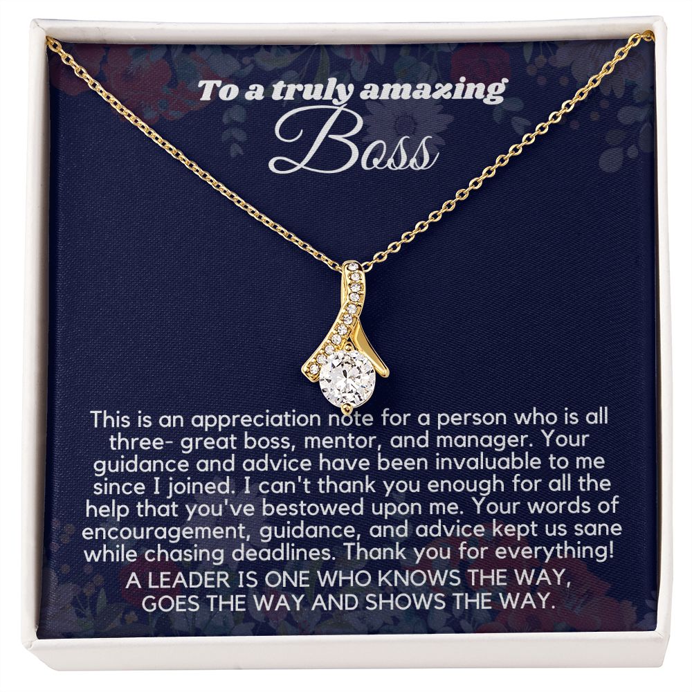 "Personalized Boss Appreciation Gifts for Women Necklace: A Gift That Will Be Treasured"