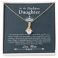 To My Badass Daughter Necklace From Mom, SNJW071206 B0BPDMP3TN