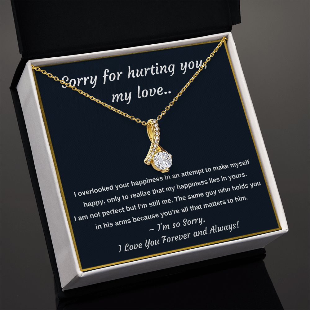 Apology Necklace -  A Meaningful Gift to Say Sorry and Ask for Forgiveness, Apology necklace, Forgiveness gift, I'm sorry necklace SNJW23-020317