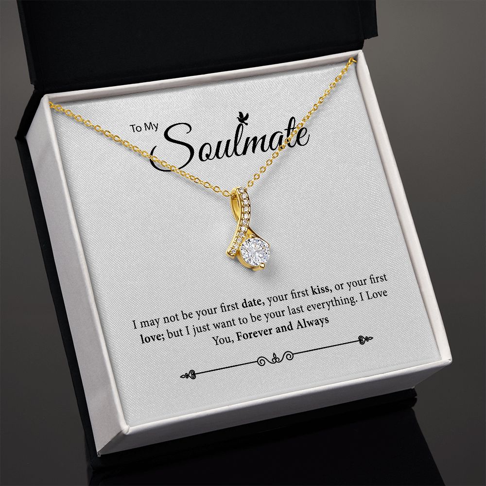 To My Soulmate Necklace, Jewelry Gift For Her, Gift For Soulmate, Soulmate Gift, Soulmate Jewelry, Love Necklace Gifts For Her, Anniversary JWSN110912
