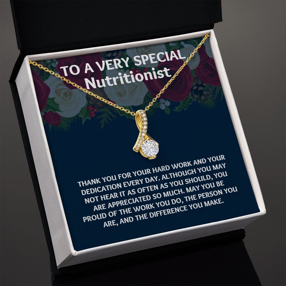 A Meaningful Gift for Your Dietician: Unique Necklace for Gratitude"