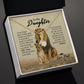 Daughter Gifts From Dad, Father Daughter Necklace, To My Daughter Lion Dad B09XBCQ73V B09XBBW7D5