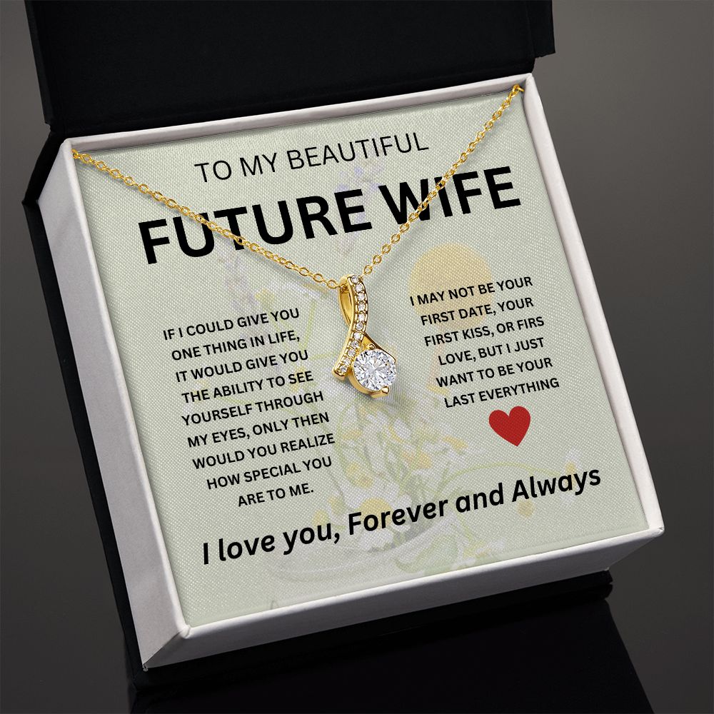 Romantic Wife Necklace from Husband - Elegant and Stylish Gift for Anniversary, Valentine's Day, or Just Because"