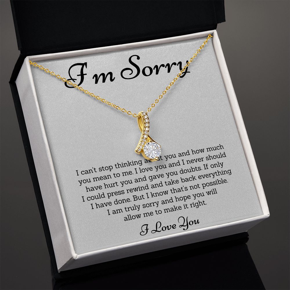 Forgiveness Necklace, Apology Gift  - Make Amends with These Apology Gifts for Her or Him SNJW23-020305