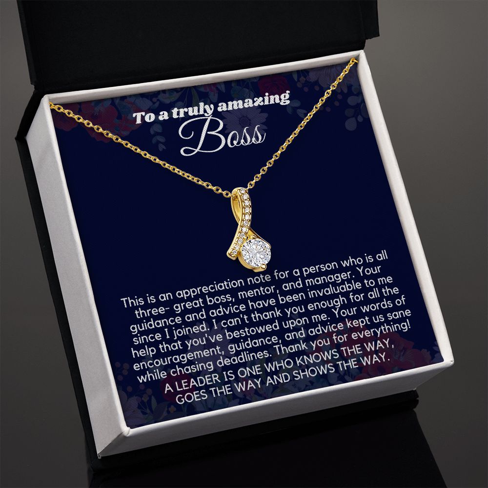 "Personalized Boss Appreciation Gifts for Women Necklace: A Gift That Will Be Treasured"