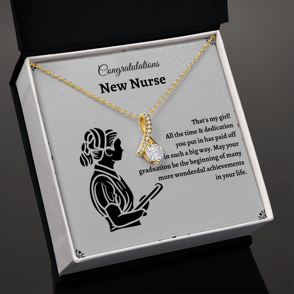 Nurse Graduate Necklace - Graduation gifts for nurses that will help them start their careers with confidence SNJW23-030309