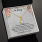 A Token of Remorse - Jewelry Gifts to Say I'm Sorry and Mean It, Apology Necklace For Her, Forgiveness Gift For Girlfriend, I'm Sorry Necklace Gift For Wife SNJW23-020306