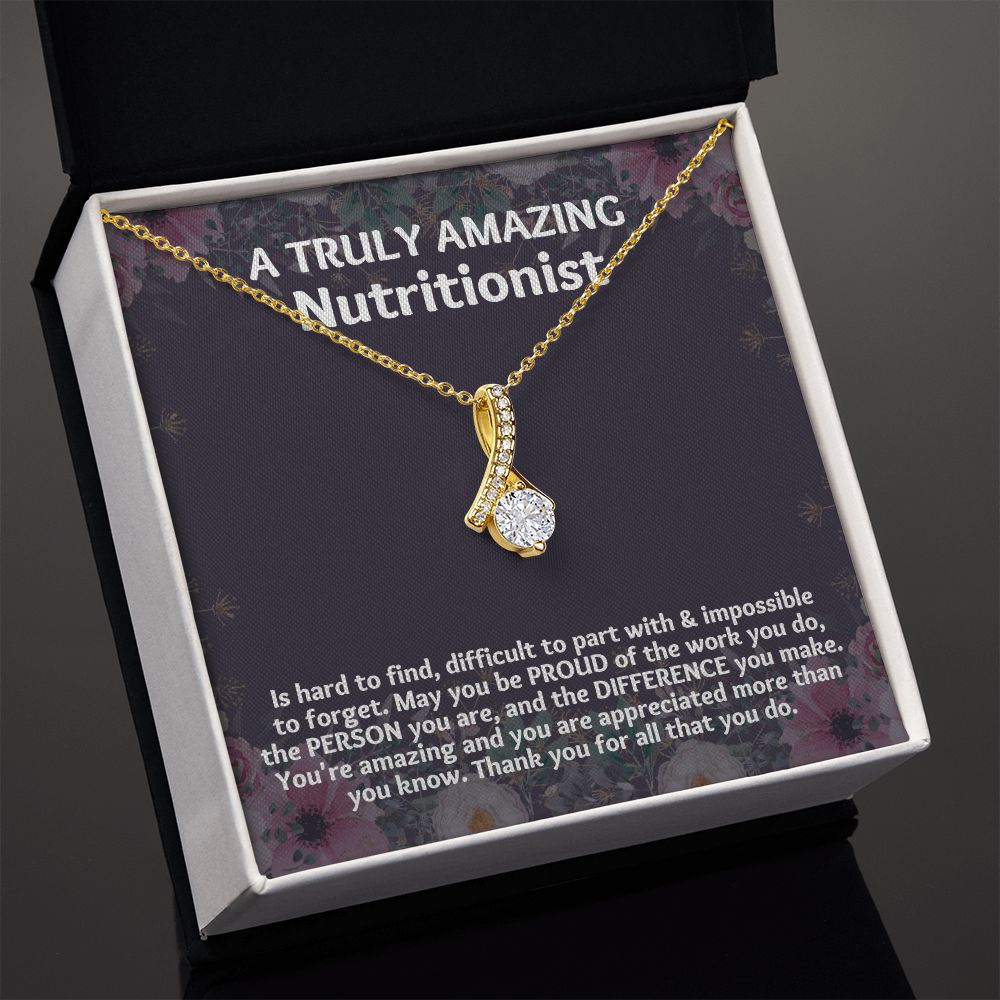 The Meaningful Christmas Gift for Your Dietician: Unique Necklace for Appreciation"