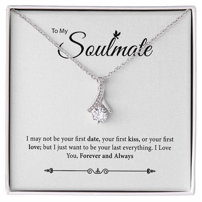 To My Soulmate Necklace, Jewelry Gift For Her, Gift For Soulmate, Soulmate Gift, Soulmate Jewelry, Love Necklace Gifts For Her, Anniversary JWSN110912