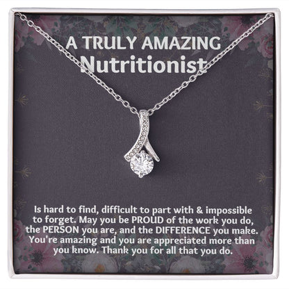 The Meaningful Christmas Gift for Your Dietician: Unique Necklace for Appreciation"
