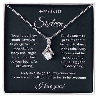 Sweet 16 Necklace - Celebrate Her Milestone Birthday with a Beautiful Gift, 16th Birthday Gift For Her, 16th Birthday Gift 210201