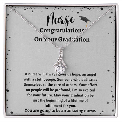 Graduation Necklace For Nurse - Personalized Nurse Gifts for a Special Touch, Graduation Necklace For Nurse, Nurse Graduate Gift, Nursing School SNJW23-030304