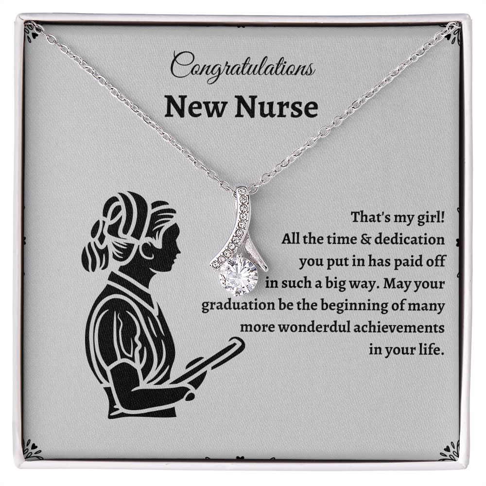Nurse Graduate Necklace - Graduation gifts for nurses that will help them start their careers with confidence SNJW23-030309