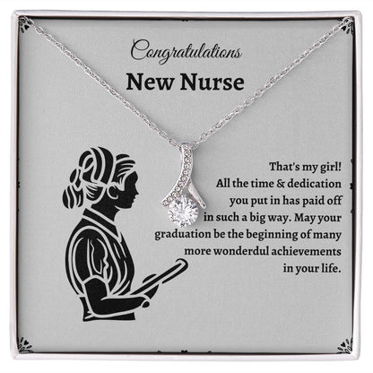 Nurse Graduate Necklace - Graduation gifts for nurses that will help them start their careers with confidence SNJW23-030309