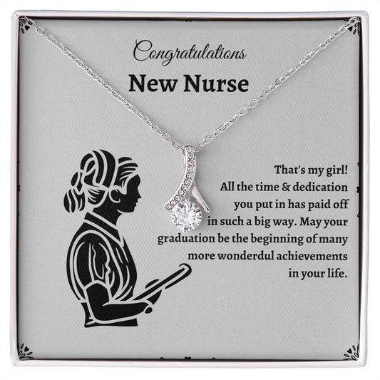 Nurse Graduate Necklace - Graduation gifts for nurses that will help them start their careers with confidence SNJW23-030309