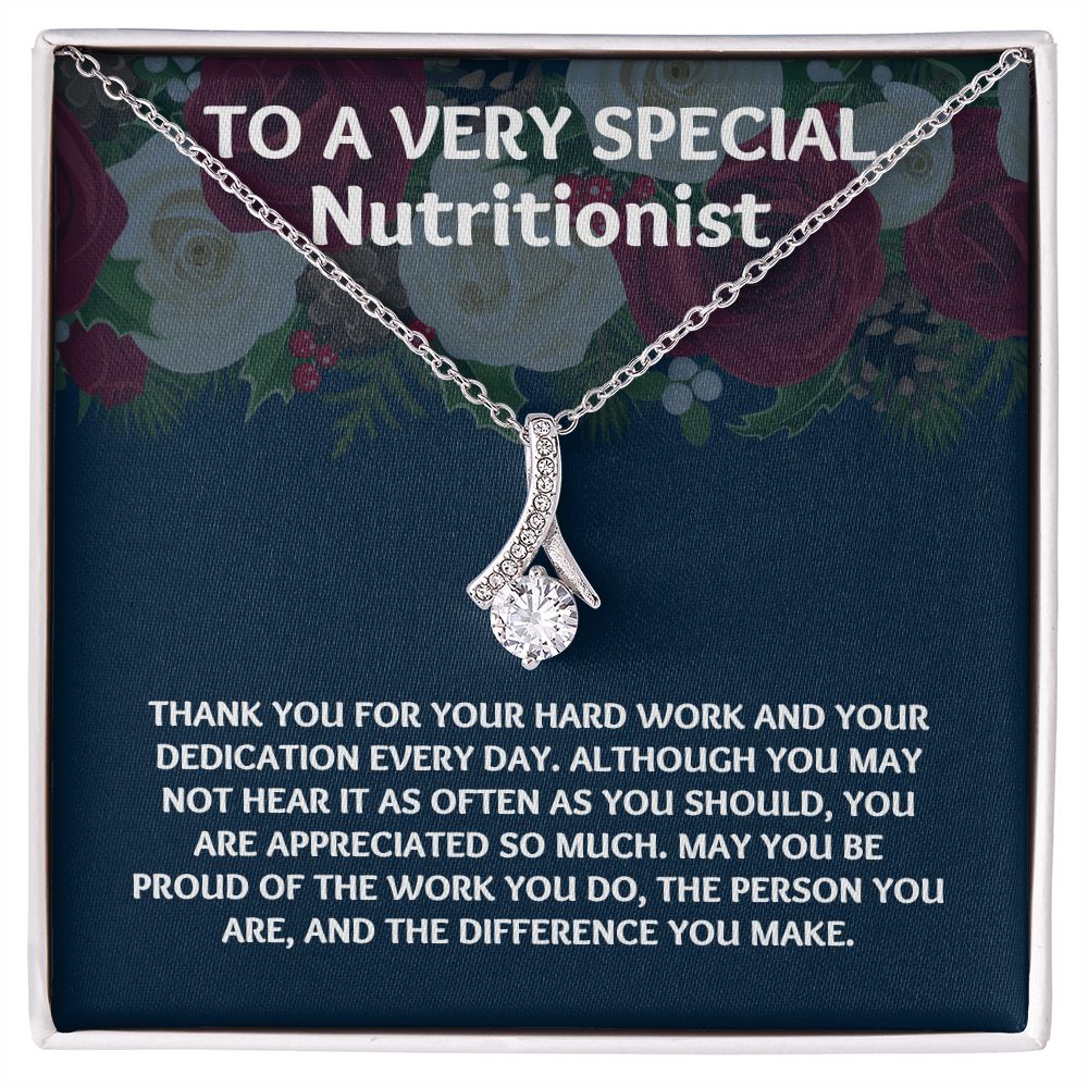 A Meaningful Gift for Your Dietician: Unique Necklace for Gratitude"