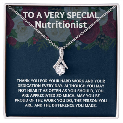 A Meaningful Gift for Your Dietician: Unique Necklace for Gratitude"