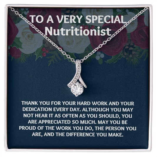 A Meaningful Gift for Your Dietician: Unique Necklace for Gratitude"