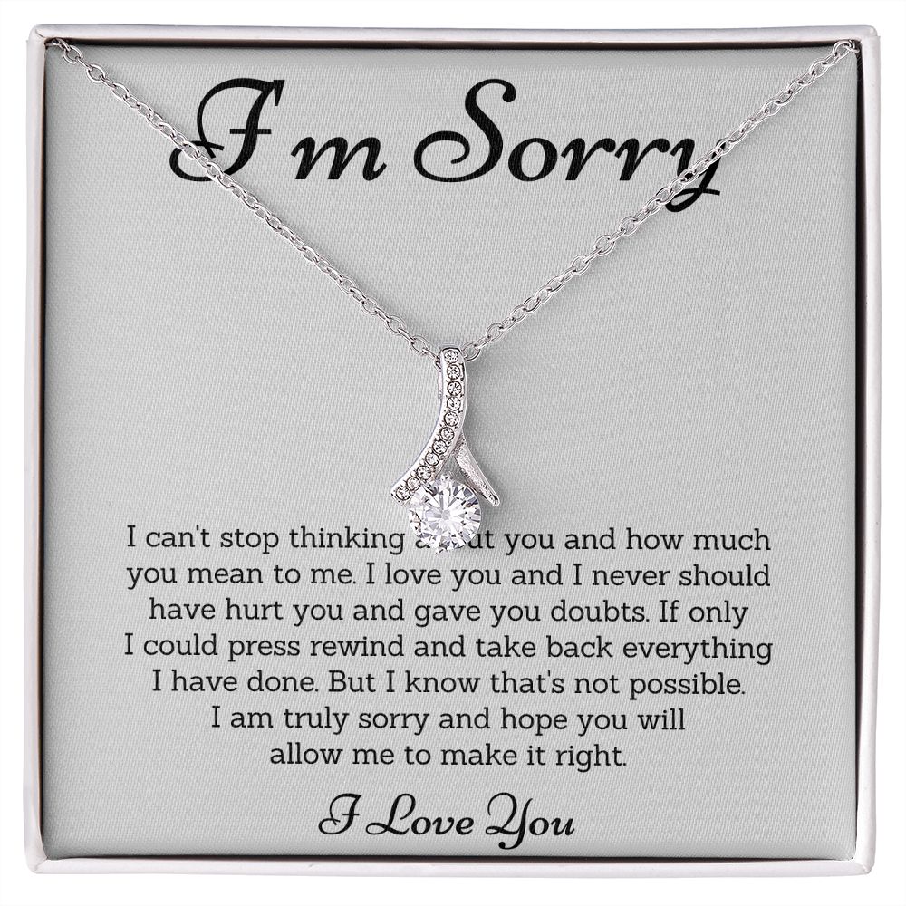 Forgiveness Necklace, Apology Gift  - Make Amends with These Apology Gifts for Her or Him SNJW23-020305
