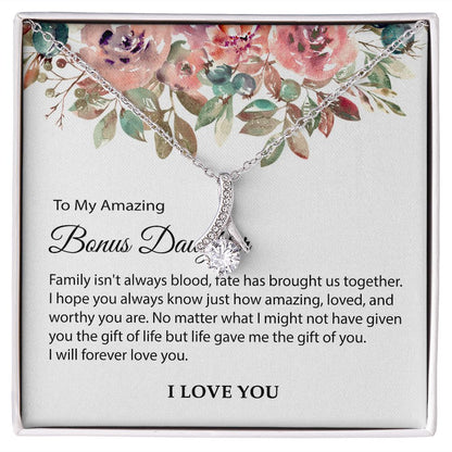 Bonus Daughter Gift, To my Bonus Daughter, Step daughter Gifts  JWSN-110740 (Custom 1512)