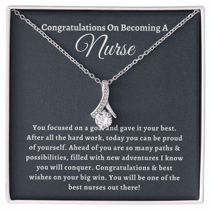 Future Nurse Gift - Make their transition to the nursing profession easier with these gifts for new nurses, Graduation Necklace For Nurse, Nurse Graduate Gift, Nursing School SNJW23-030307