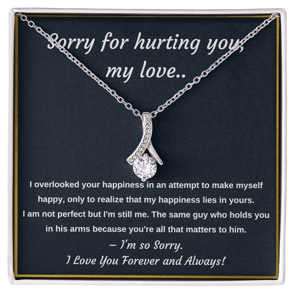 Apology Necklace -  A Meaningful Gift to Say Sorry and Ask for Forgiveness, Apology necklace, Forgiveness gift, I'm sorry necklace SNJW23-020317