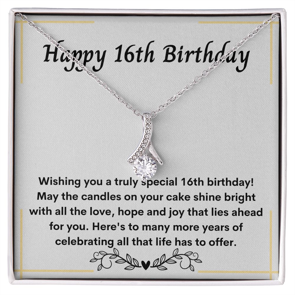 Sweet 16 Necklace - Celebrate Her Milestone Birthday with a Beautiful Gift, 16th Birthday Gift For Her, 16th Birthday Gift 210205