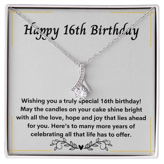 Sweet 16 Necklace - Celebrate Her Milestone Birthday with a Beautiful Gift, 16th Birthday Gift For Her, 16th Birthday Gift 210205