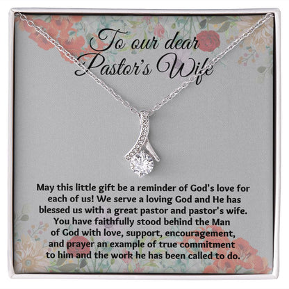 Birthday Present for Pastor's Wife: Elegant Appreciation Necklace with Cross Pendant"