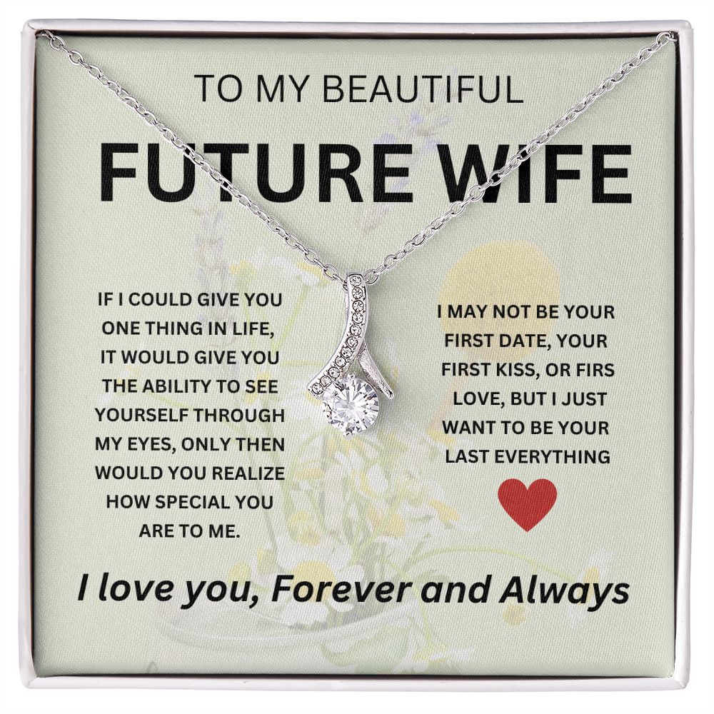 Romantic Wife Necklace from Husband - Elegant and Stylish Gift for Anniversary, Valentine's Day, or Just Because"