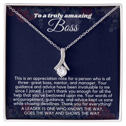 "Personalized Boss Appreciation Gifts for Women Necklace: A Gift That Will Be Treasured"