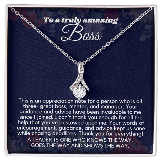 "Personalized Boss Appreciation Gifts for Women Necklace: A Gift That Will Be Treasured"