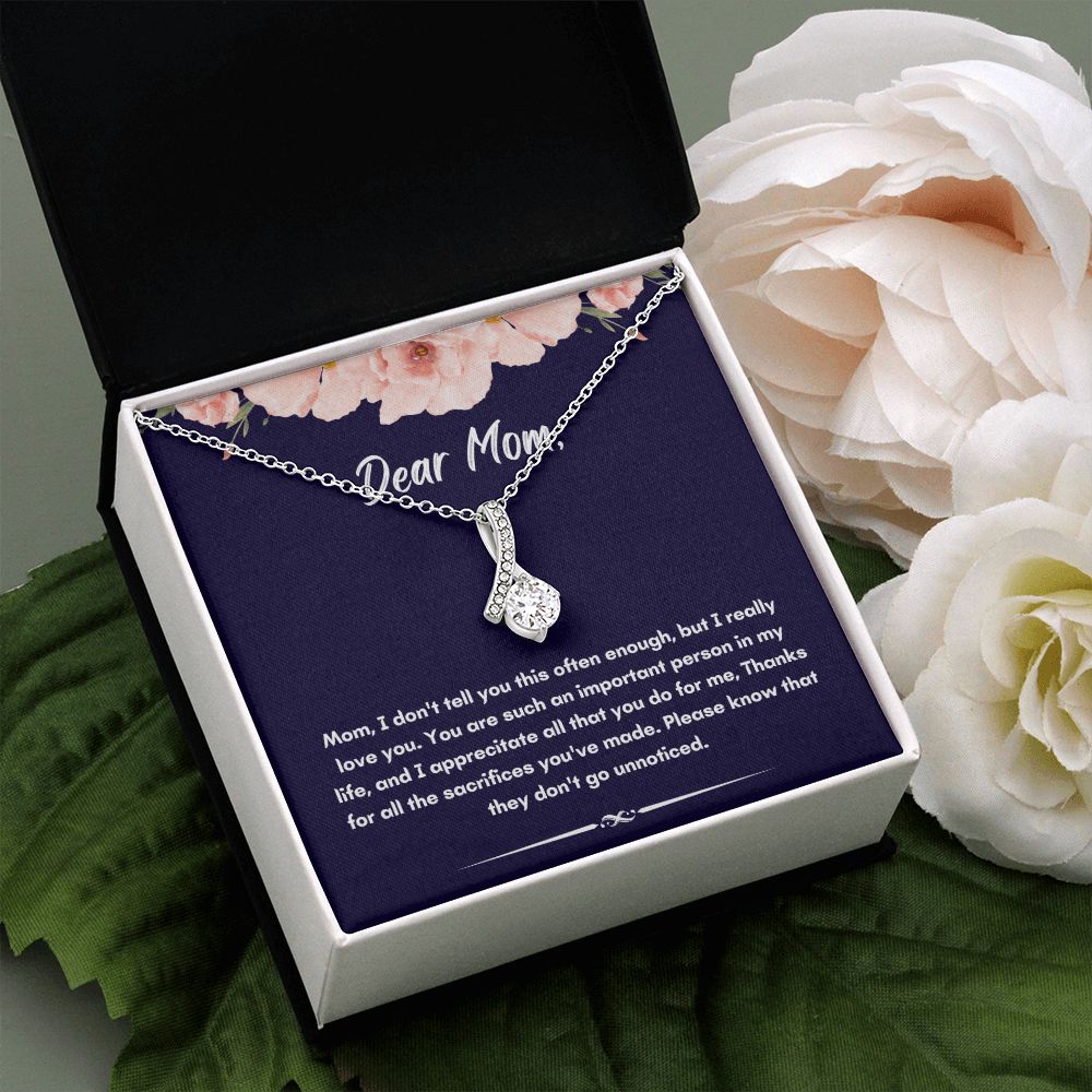 Necklace for Mom, A Meaningful Gift for Mom: Necklace That She Will Treasure from Son or Daughter on Mother's Day , Mothers Day Gift From Son Daughter, Mother's day gift SNJW23-170304