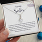 To My Sister Necklace - Christmas Birthday Gift For Sister - I am blessed to have a sister like you