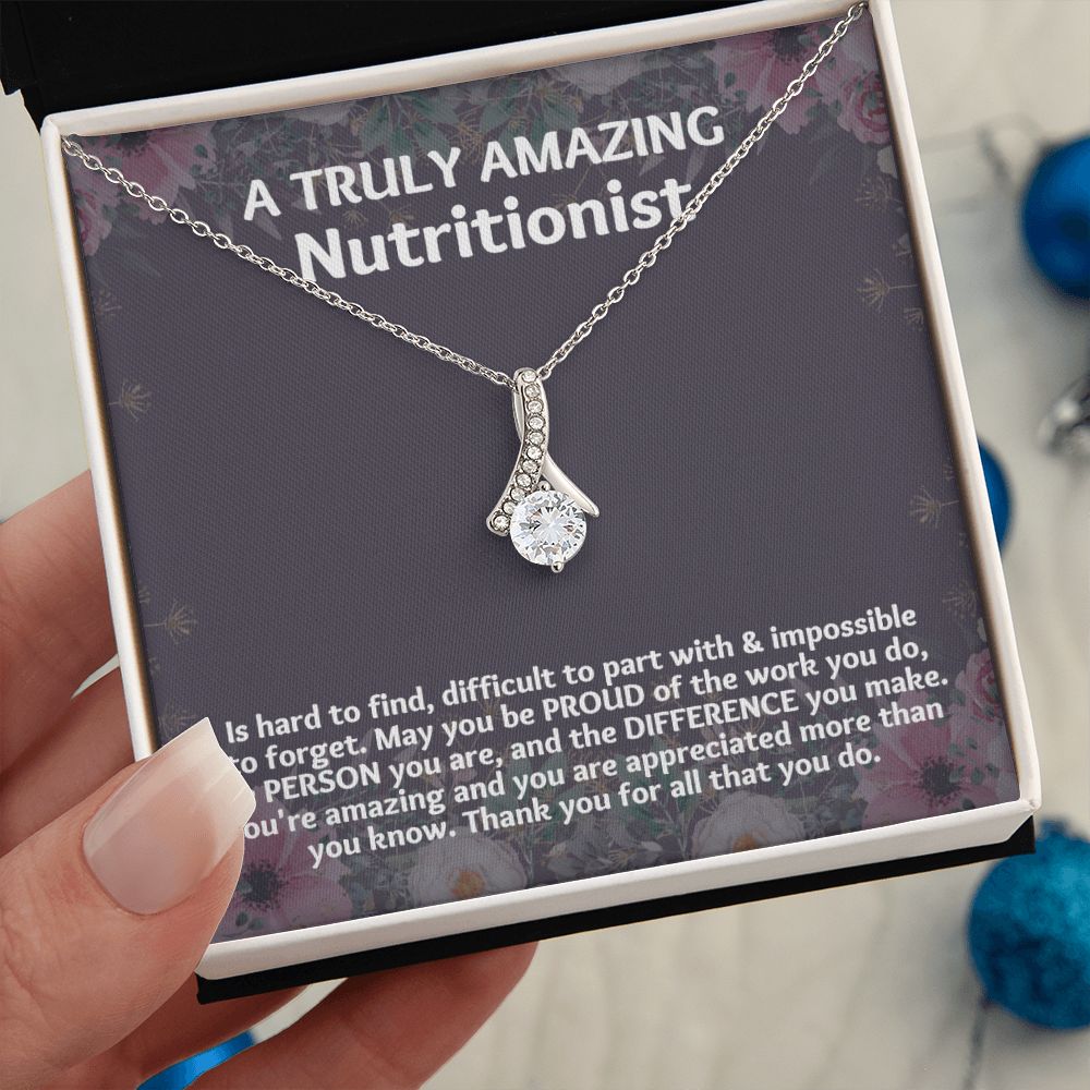 The Meaningful Christmas Gift for Your Dietician: Unique Necklace for Appreciation"