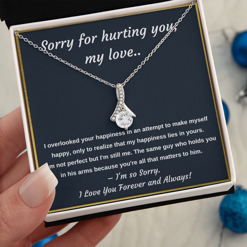 Apology Necklace -  A Meaningful Gift to Say Sorry and Ask for Forgiveness, Apology necklace, Forgiveness gift, I'm sorry necklace SNJW23-020317