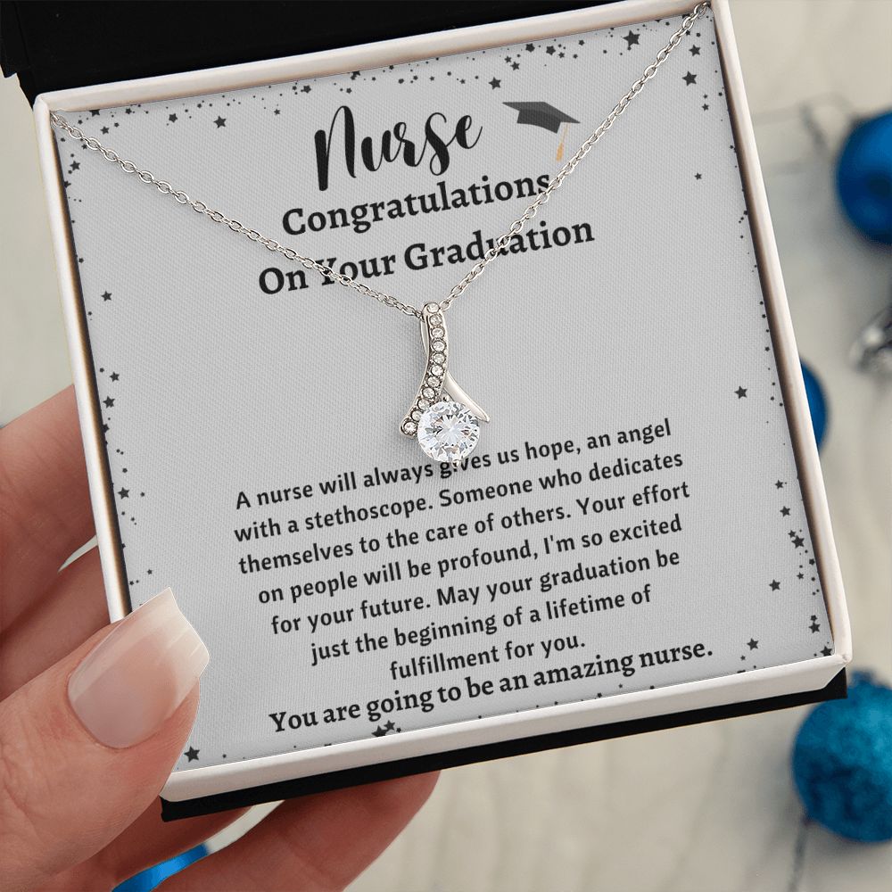 Graduation Necklace For Nurse - Personalized Nurse Gifts for a Special Touch, Graduation Necklace For Nurse, Nurse Graduate Gift, Nursing School SNJW23-030304