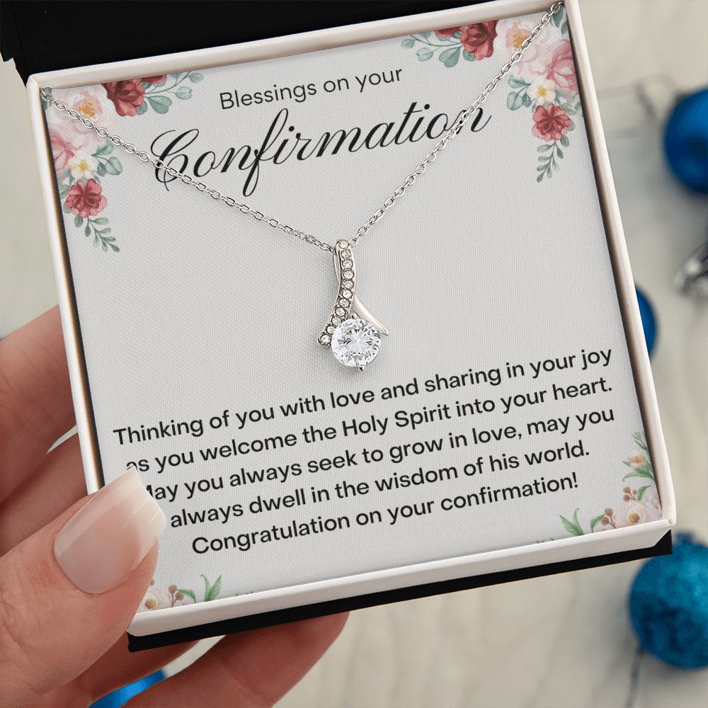 A Collection of Memorable Confirmation Gifts,Alluring Necklace, Confirmation Gifts For daughter, Confirmation Necklace, Christian Gift Necklace, Confirmation Gifts For Girls First Communion SNJW23-280209