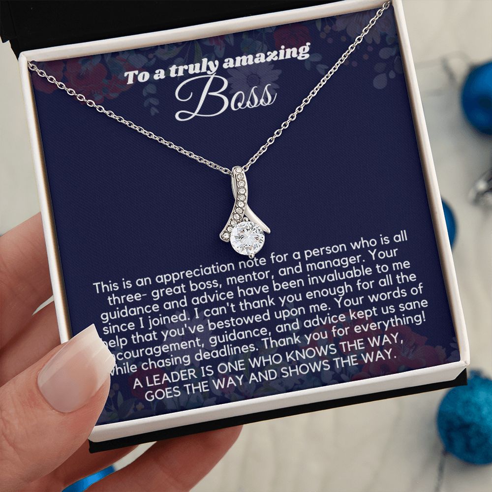 "Personalized Boss Appreciation Gifts for Women Necklace: A Gift That Will Be Treasured"